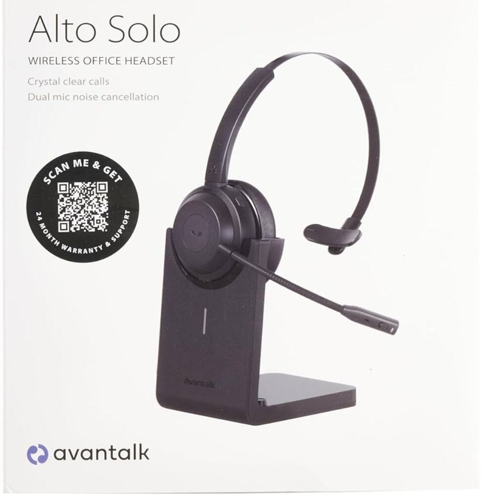 Alto Solo - Wireless Headset with Mic- Bluetooth noise cancelling dual mic